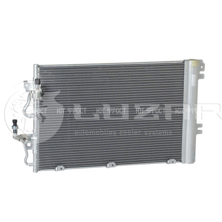 Радиатор кондиц. с ресивером для а/м Opel Astra H (04-) 1.6i/1.8i M/A Luzar