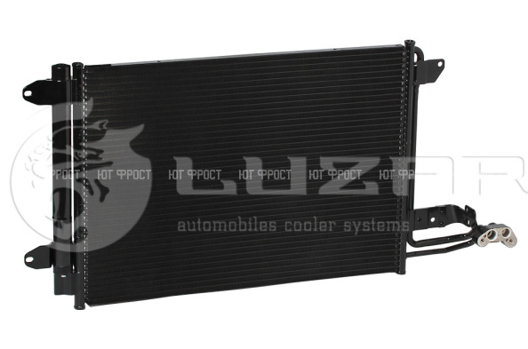 Радиатор кондиц. с ресивером для а/м Skoda Octavia A5 (04-)/VW Golf V (03-) Luzar