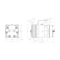 Компрессор кондиционера Dyne 5H14 A2 12V (выходы горизонтальные) фото 2