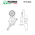 Натяжитель ремня PT-P2515 фото 1