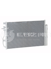 Радиатор кондиционера с ресивером для Chevrolet Aveo T300 (11-) Luzar