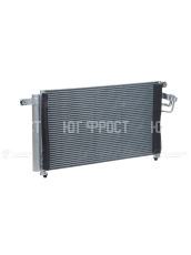 Радиатор кондиционера с ресивером для Kia Rio (05-) **