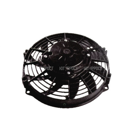 Вентилятор 9" 24V 160W (всас), изогнутые лопасти