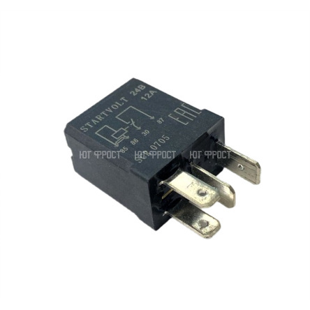 Реле 24V 12A 4х контактное с резистором