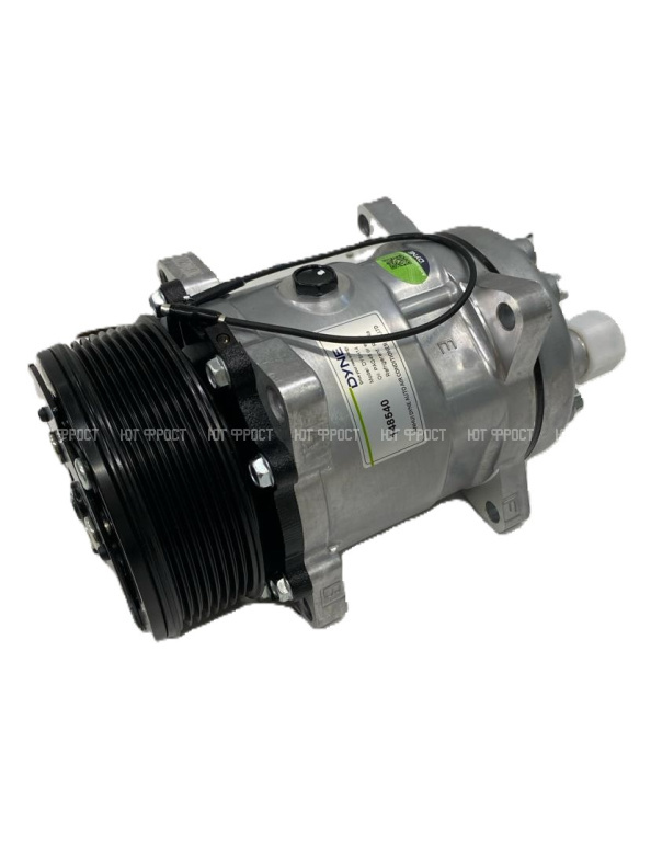 Компрессор кондиционера Dyne 5H14 PV8 12V (выходы горизонтальные)