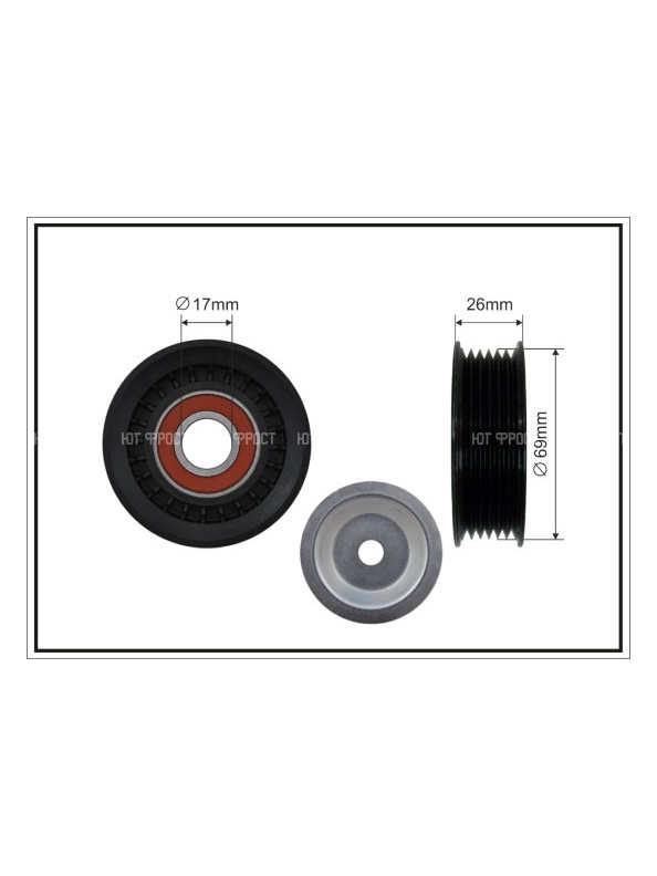 Ролик натяжителя 26800