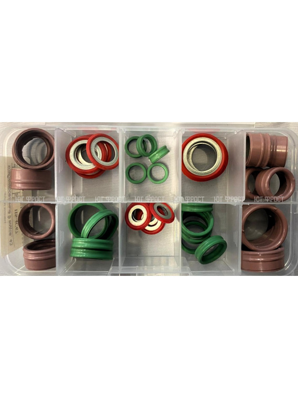 Набор колец комбинированный 9 видов, 43