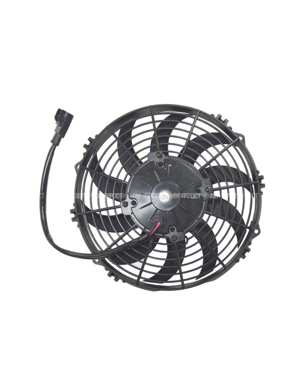 Вентилятор 10" 12V 160W (Pull/всас.) изогнутые лопасти
