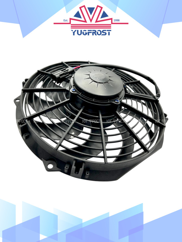 Вентилятор 12" 12V 160W (Pull/всас) (LNF-1211x), прямые лопасти