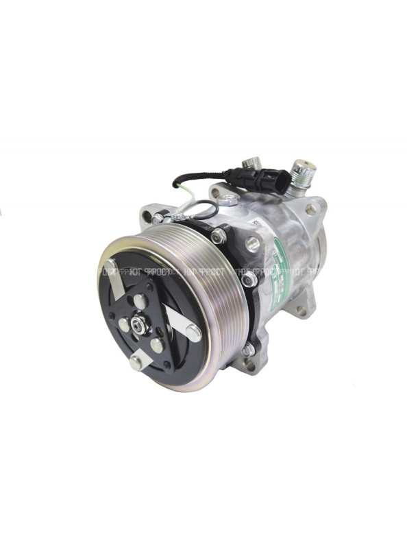 Компрессор кондиционера SANDEN SD 7H15 PV8 24V (выходы вертикальные)