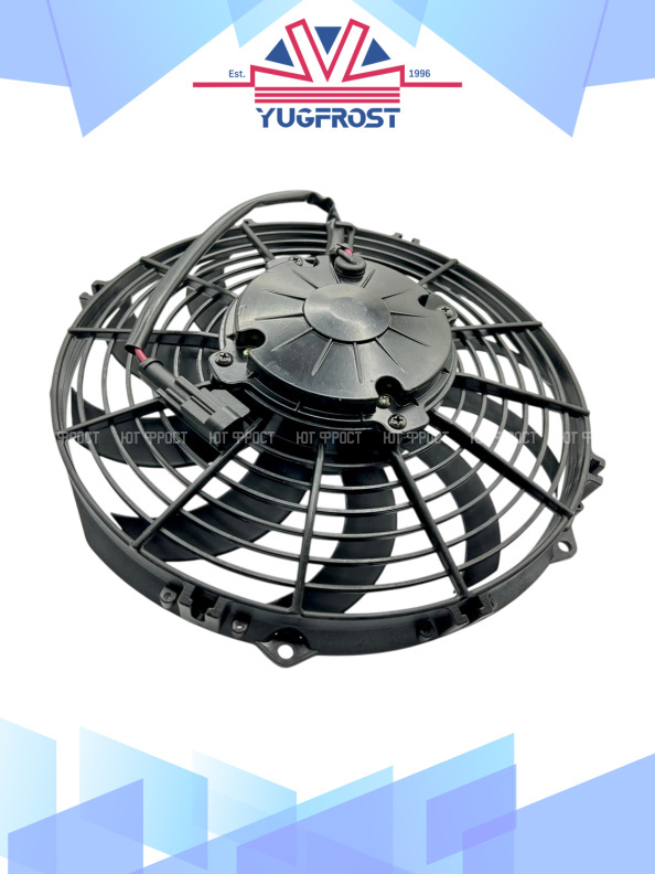 Вентилятор 10" 12V 160W (Pull/всас.) (LNF-2210X) изогнутые лопасти