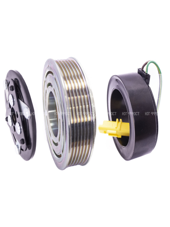 Муфта электромагнитная Citroen C4, Peugeot 207 / 307 II (1.4, 1.6, 2.0 16V, 1.4, 1.6 HDI 123мм)