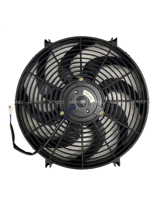 Вентилятор 14" 12V 120W (Pull/всас.) изогнутые лопасти