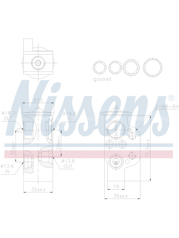 Клапан кондиционера расширительный SEAT / SKODA / VOLKSWAGEN 