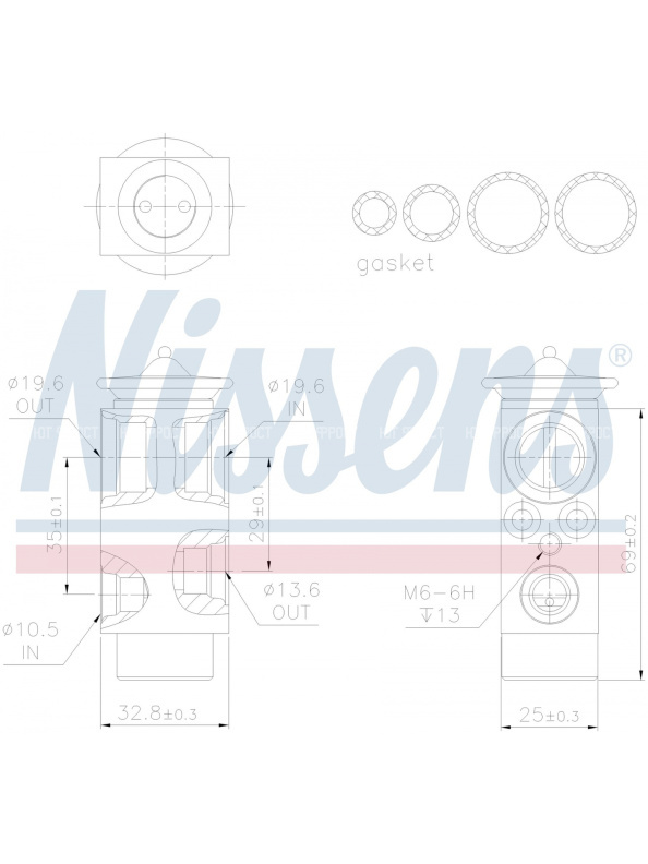 Клапан кондиционера расширительный DAF CF/ XF / MAN TG
