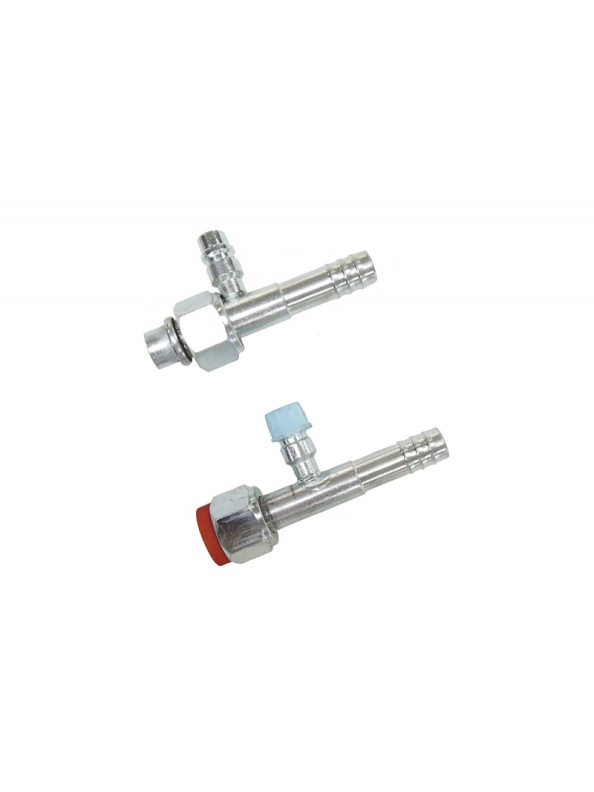 Фитинг G10 (13мм) 180⁰ O-RING R-134a (Сталь)