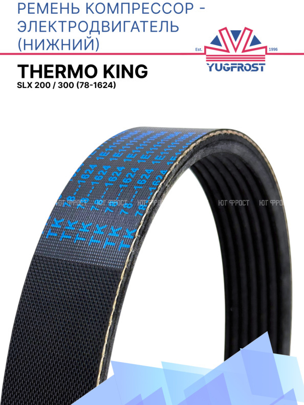 Ремень  компрессор - электродвигатель  (нижний) Thermo King SLX 200 / 300