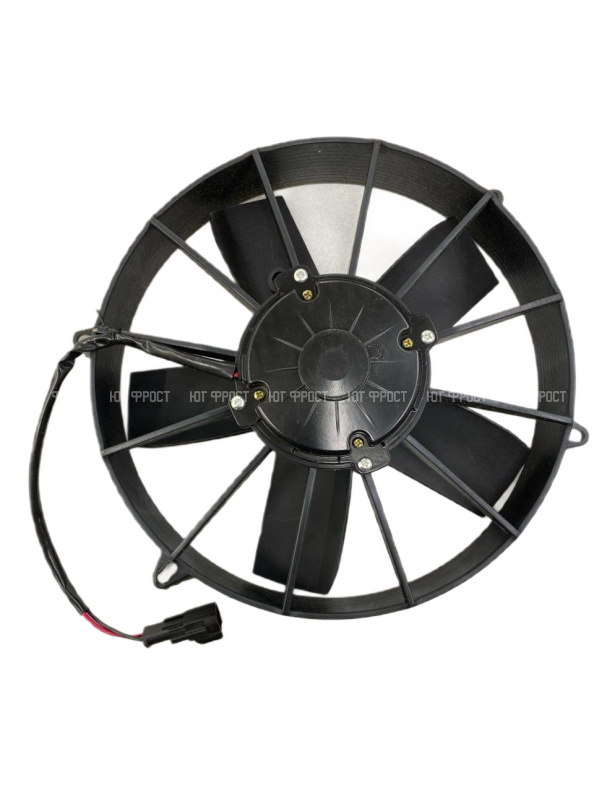Вентилятор 11" 24V 160W (Pull/всас) прямые лопасти