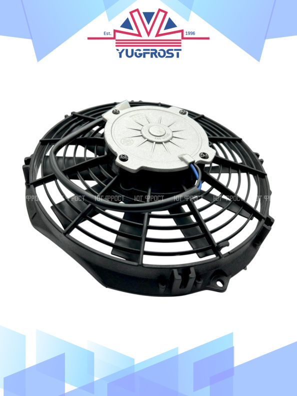 Вентилятор 10" 12V 120W (Push/толк.) прямые лопасти Pokka