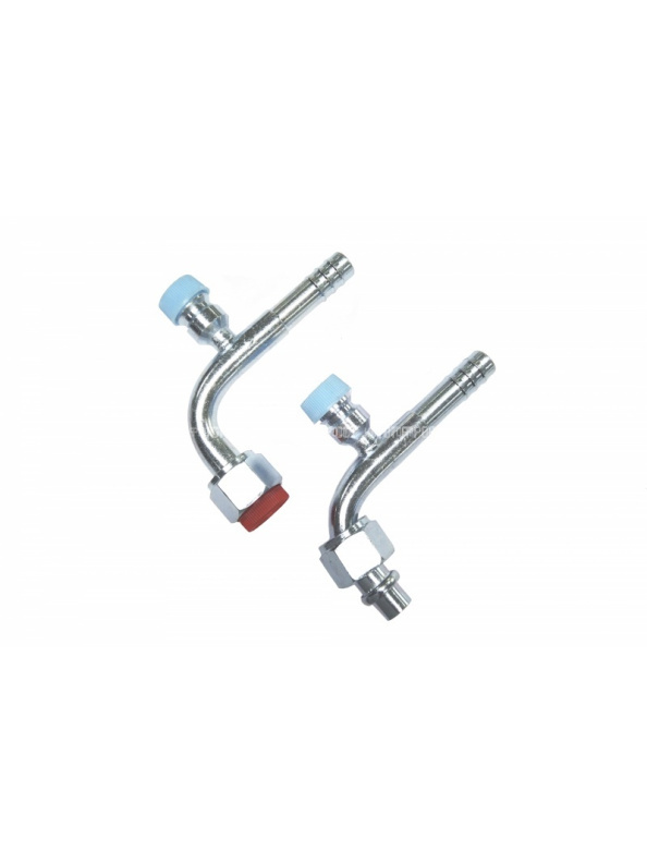 Фитинг G8 (10мм) 90⁰ O-RING R-134a (сталь)