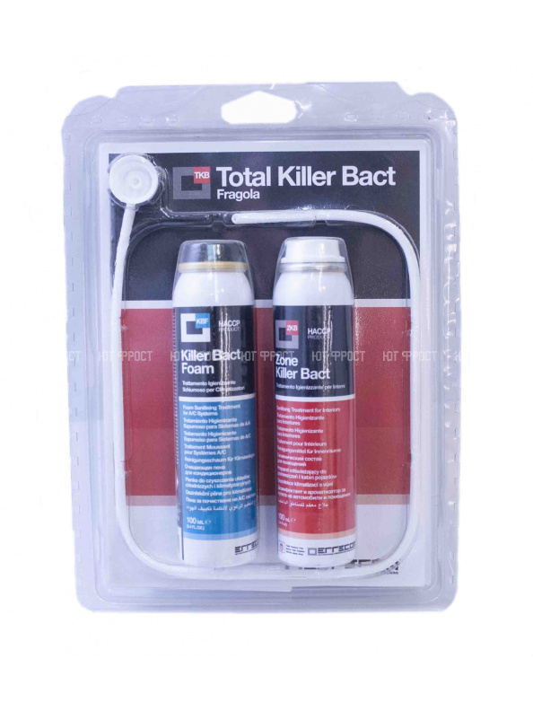 Набор очищающих средств Errecom Total Killer Bact (пена+спрей с аром. клубники)