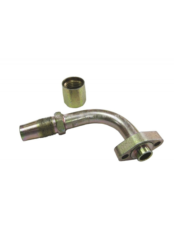 Фитинг с резьбой, на шланг 22,2 мм 90° гайка на 36