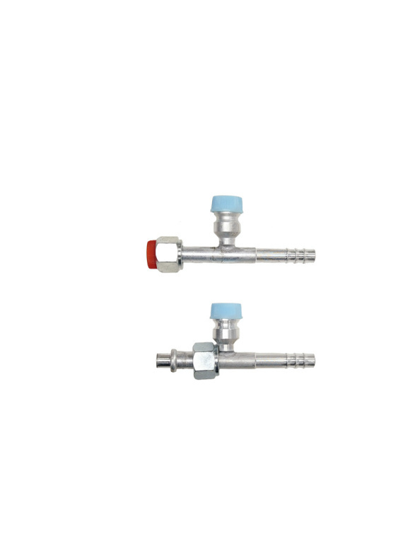 Фитинг G6 (8мм) 180⁰ O-RING R-134a (алюминий)
