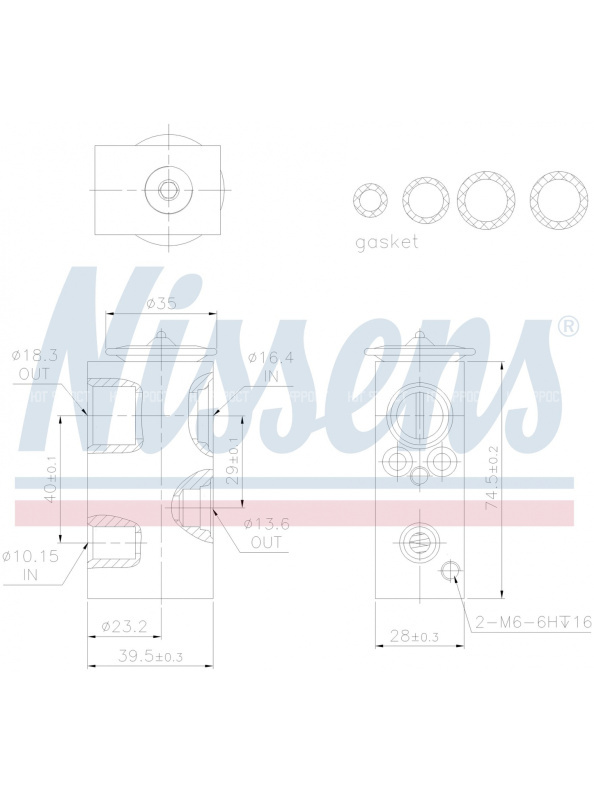 Клапан кондиционера расширительный RENAULT FLUENCE (08-) / MEGANE 3 (08-)/SCENIC 3 (08-)