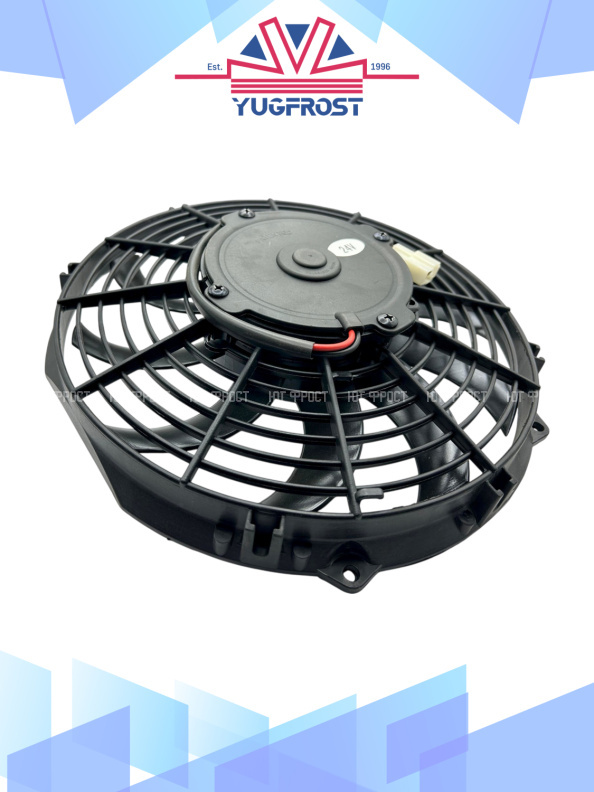 Вентилятор 10" 24V 120W (Push/толк.) изогнутые лопасти
