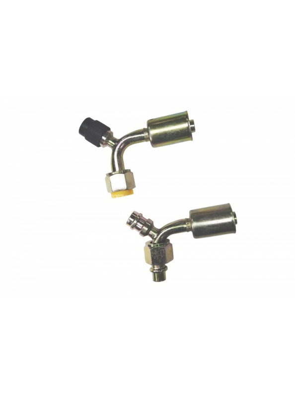 Фитинг G8 (10мм) 90⁰ O-RING R-134a (сталь) со стаканом