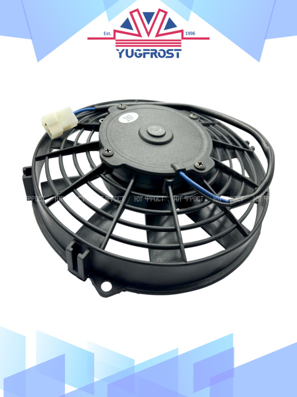 Вентилятор 9" 24V 120W (Push/толк.) прямые лопасти (шпонка)