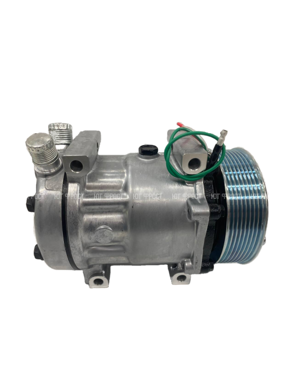 Компрессор кондиционера YF-7H15 PV8 24V (выходы вертикальные, сквозное крепление)