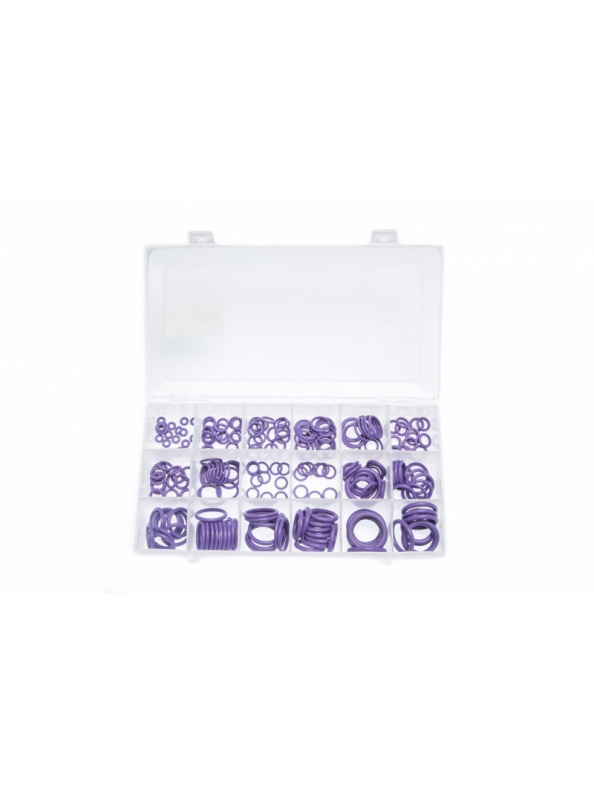 Набор уплотнительных колец 1048 (18 видов, 225шт) зеленые