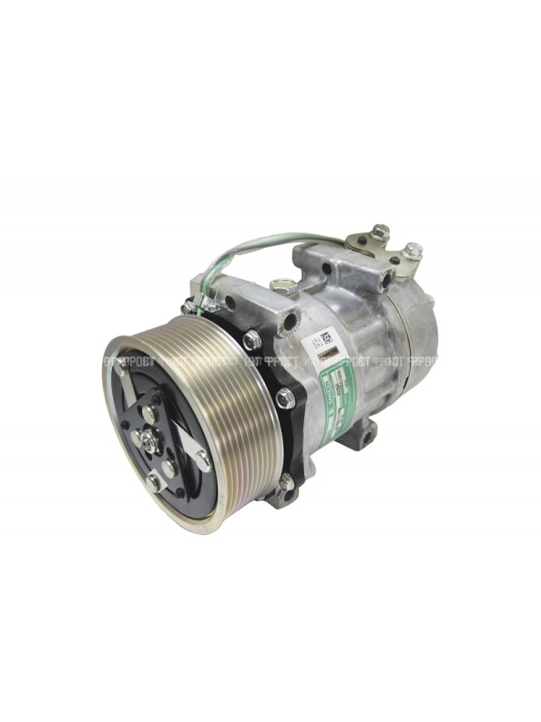 Компрессор кондиционера SANDEN SD 7H15 PV10 24V (без фитингов, сквозное крепление) Scania