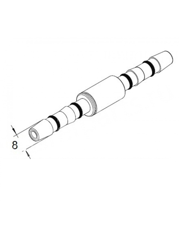 Фитинг #6-180 CARRIER 40-60291-01 вставка IDN 8 мм ZT8.2