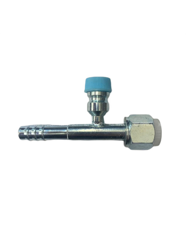 Фитинг G8 (10мм) 180⁰ O-RING R-134a (сталь)