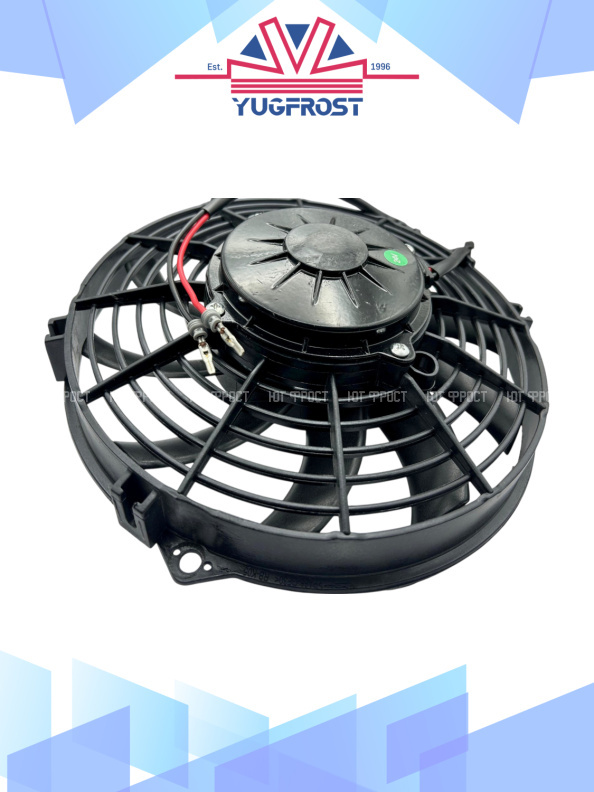 Вентилятор 9" 24V 160W (всас), изогнутые лопасти