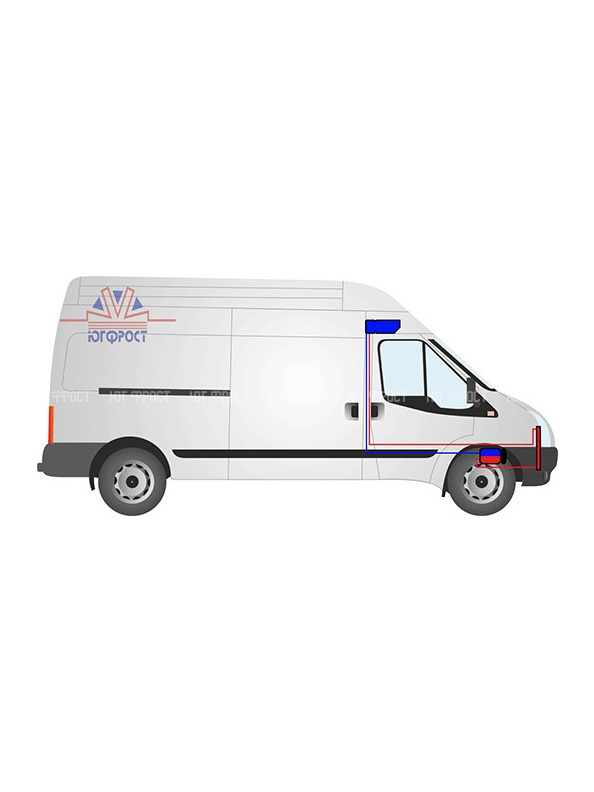 Кондиционер для Ford Transit 2006 однозонный 404 (4 кВт) (2006г)