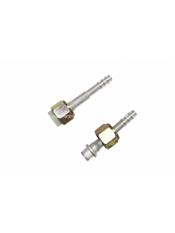 Фитинг переходник G8 (10мм) / G6 (8мм) 180⁰  (алюминий)