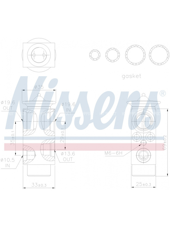 Клапан кондиционера расширительный MERCEDES ACTROS MP2/MP3 (02-)