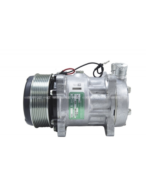 Компрессор автокондиционера SANDEN SD 7H15 PV8 12V (выходы вертикальные)