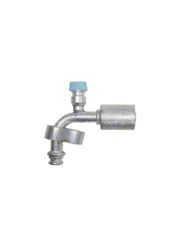 Фитинг G8 (10мм) 90⁰ O-RING R-134a CH фланцевый со стаканом под толстост.шланг (алюминий)