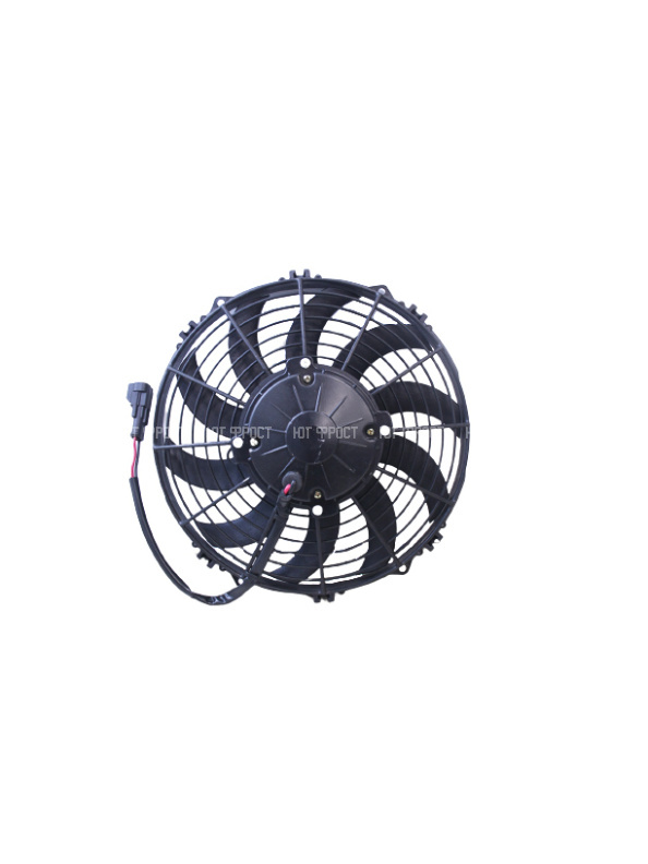 Вентилятор 10" 12V 180W (Push/толк.) (LNF-2210С) изогнутые лопасти