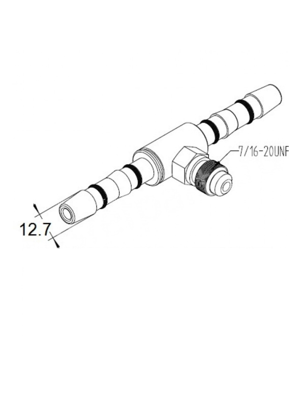 Фитинг #10-180Z CARRIER 40-60291-28 вставка IDN 12.7мм (5/8″) ZT12.7R