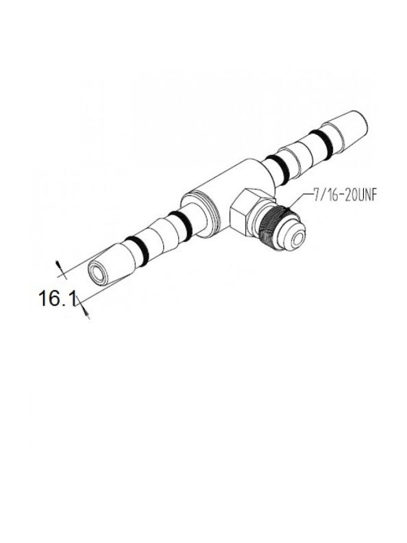 Фитинг #12-180Z CARRIER 40-60291-29 вставка IDN 16.1 мм ZT16.1R