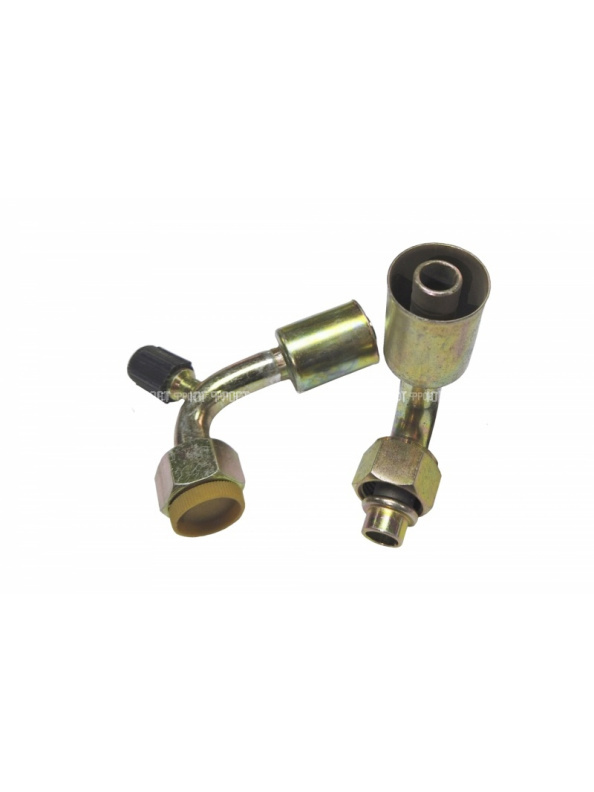 Фитинг G10 (13мм) 90⁰ O-RING R-134a со стаканом (сталь)
