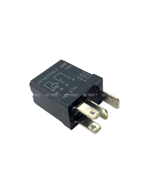 Реле 24V 12A 4х контактное с резистором