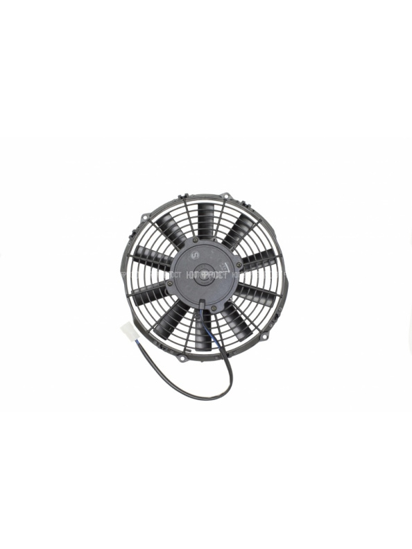 Вентилятор 10" 12V 120W (Push/толк.) прямые лопасти (гайка)