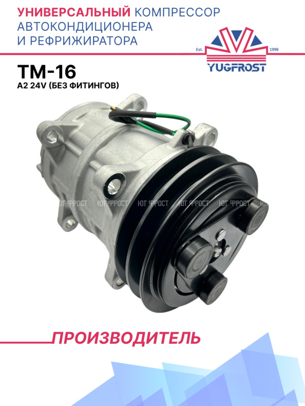 Компрессор кондиционера TM-16 A2 24V (без фитингов)