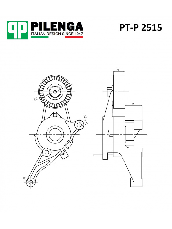 Натяжитель ремня PT-P2515